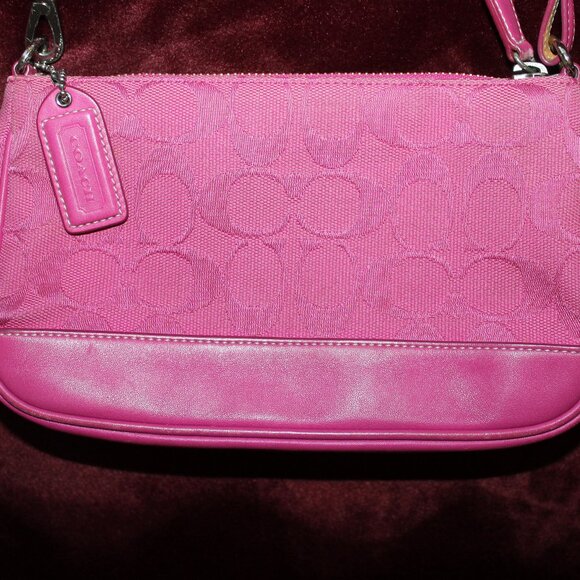 Vintage Y2K coach pink signature demi hampton shoulder bag - Picture 2 of 6